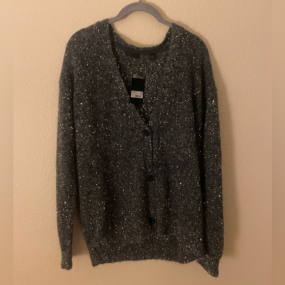 ATM Charcoal/Silver Revolve Cardigan - Picture 2 of 4